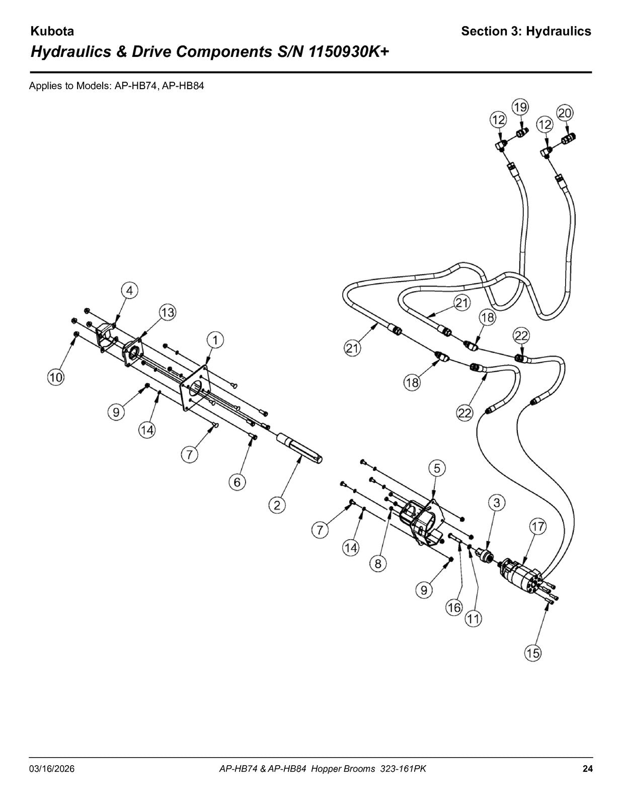 LAND PRIDE HB Series Hopper Broom Parts Manual 2026 - WIRE BOUND - TOUGH COVERS