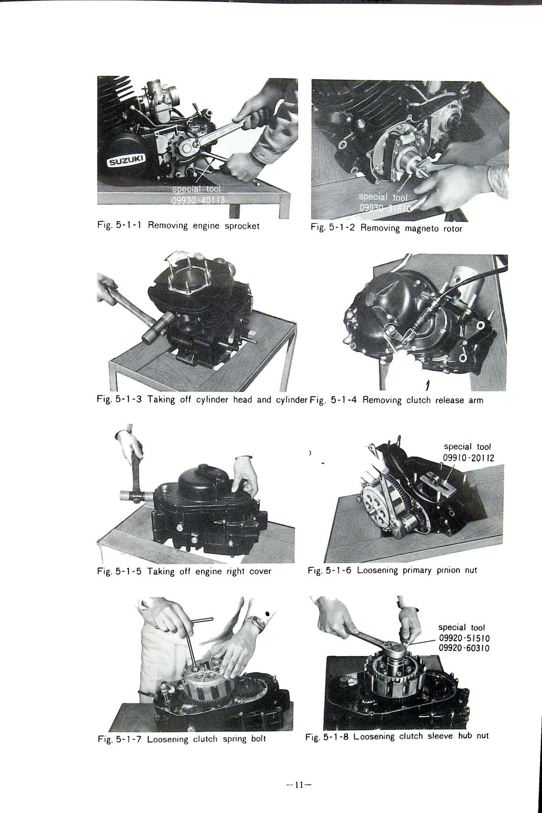 SUZUKI TM 400 Motorcycle Service Manual 1971 - STEEL WIRE BOUND - TOUGH COVERS