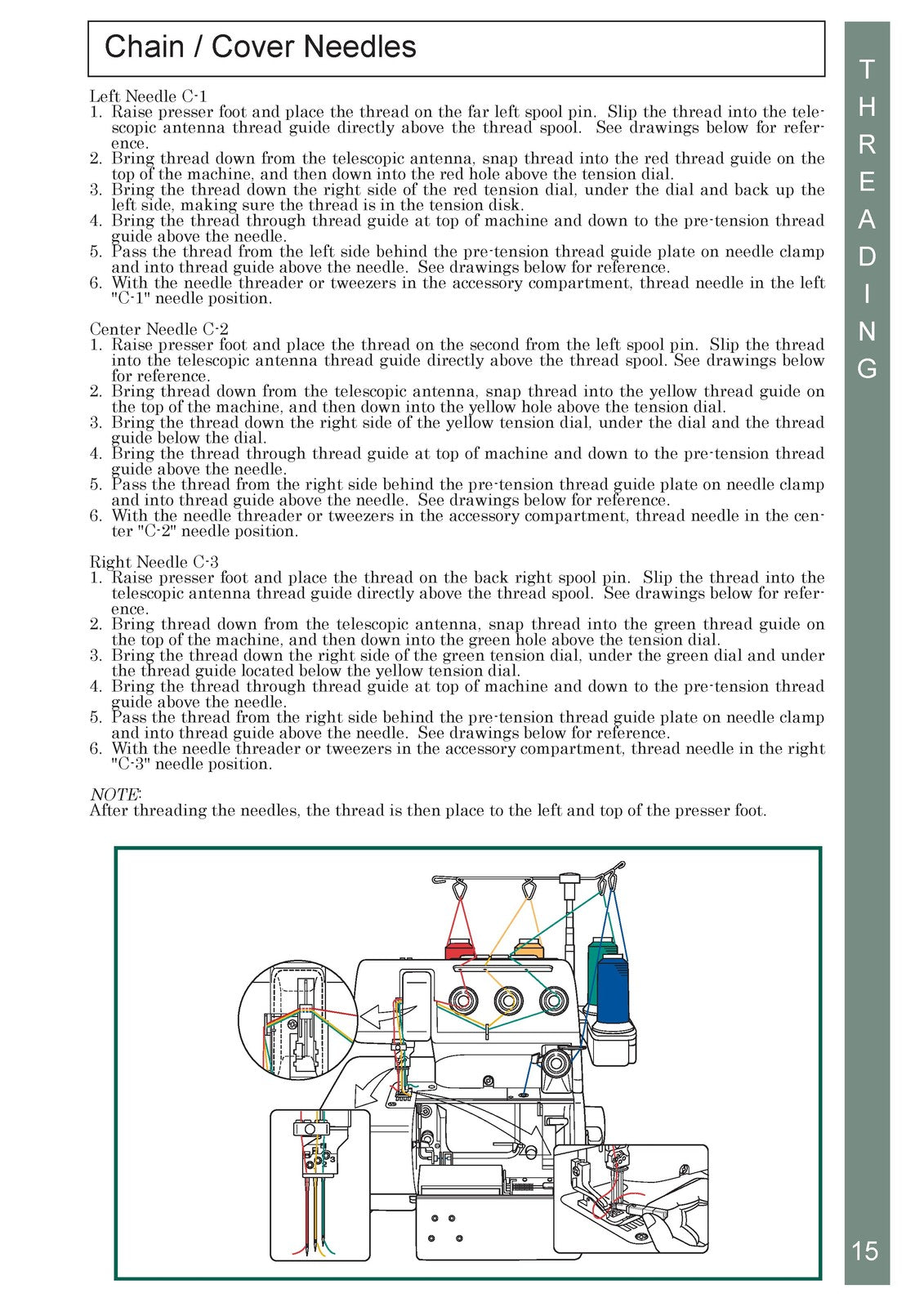 BABY LOCK BLCS Cover Stitch Machine Instruction Manual - WIRE BOUND - COVERS