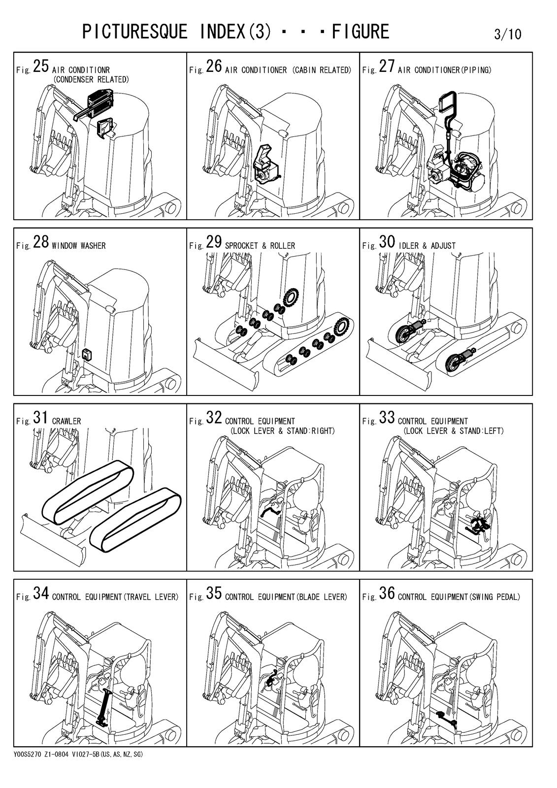 YANMAR ViO27-5B Excavator Parts Catalog Manual 2009 - WIRE BOUND - TOUGH COVERS
