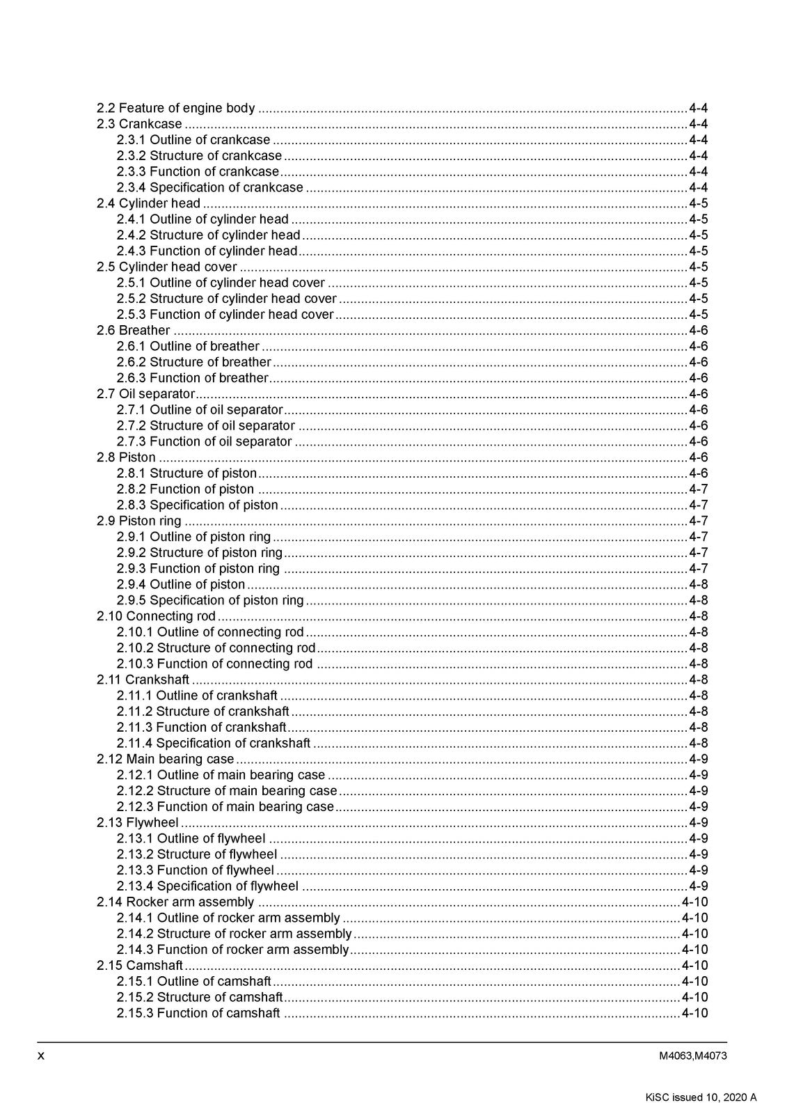 KUBOTA M4063 M4073 Tractor Workshop Manual 2020 - BOUND - COVERS - XL FOLDOUTS
