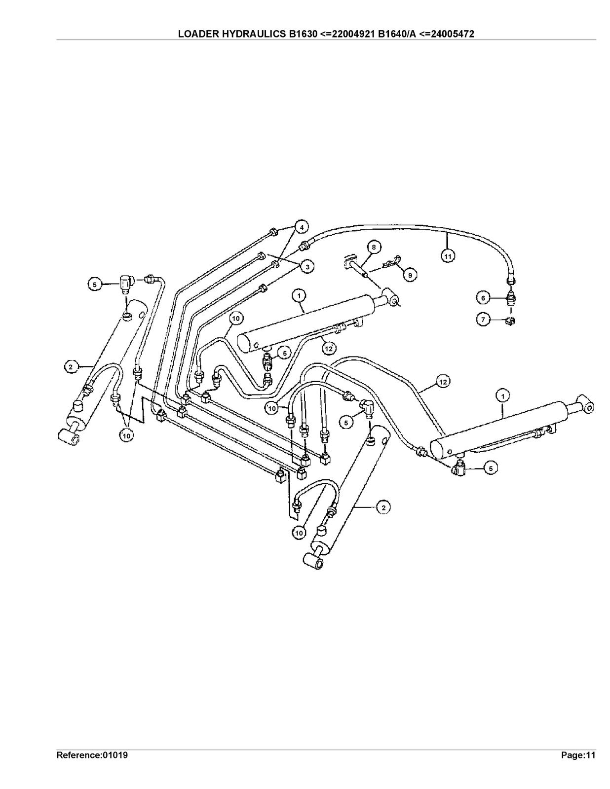 KUBOTA B1630 Loader Illustrated Parts List Manual - WIRE BOUND - TOUGH COVERS