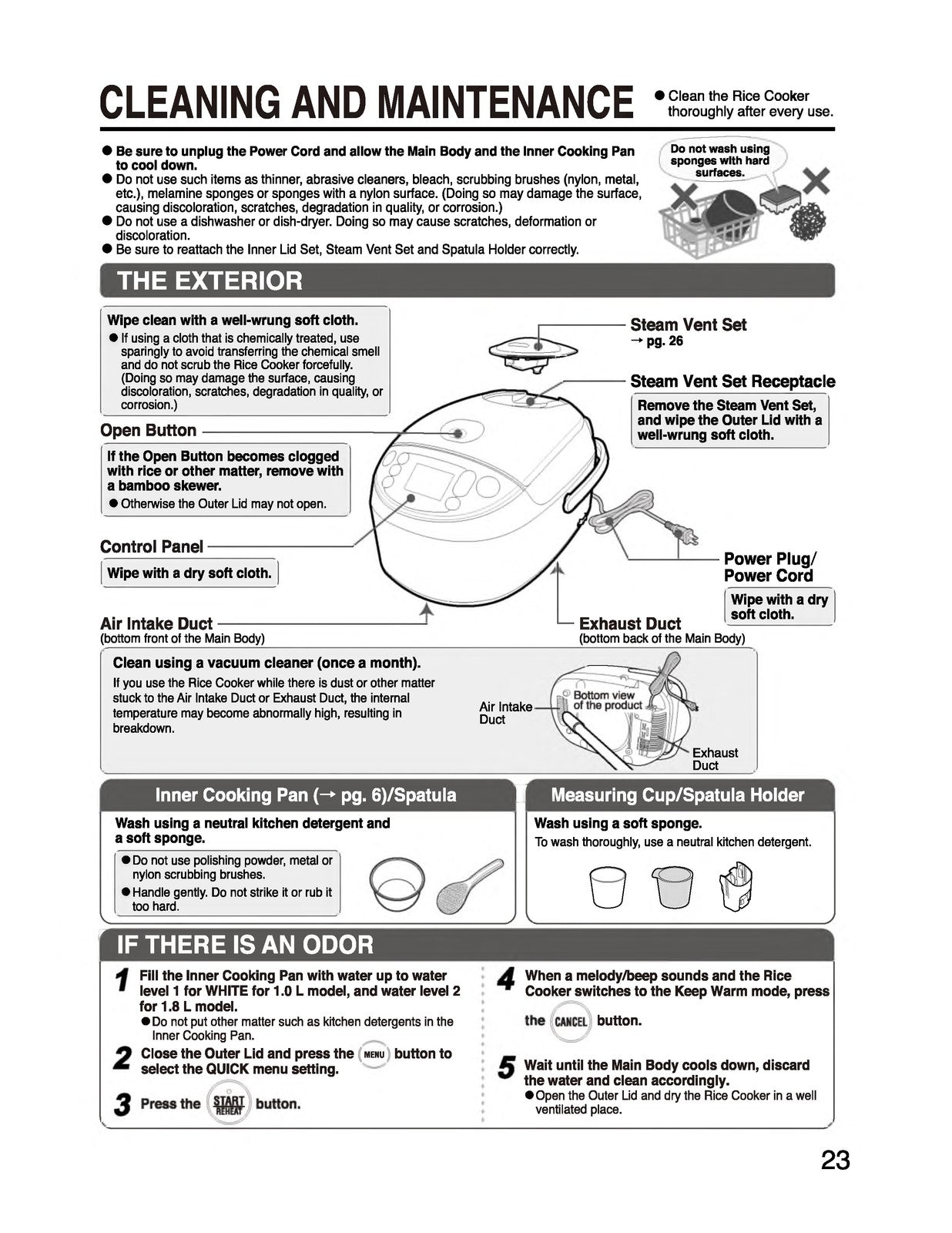 ZOJIRUSHI NP-NWC10 18 Pressure Induction Operating Instructions Manual - BOUND