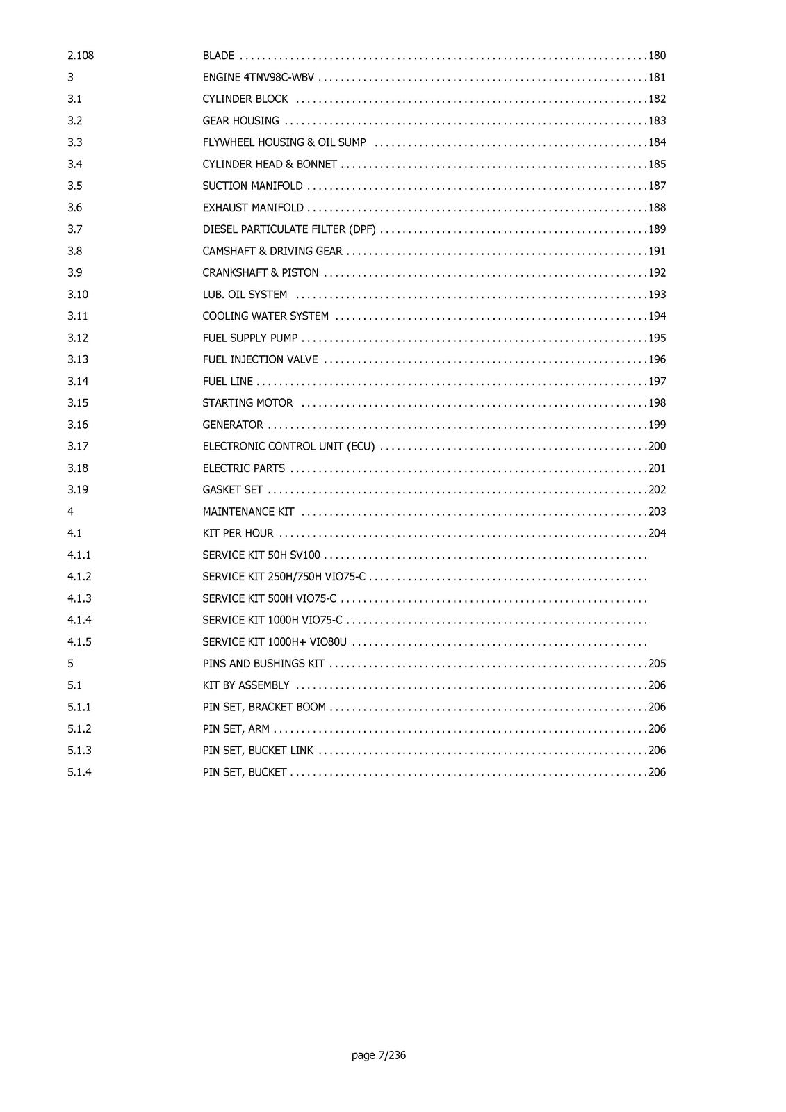 YANMAR ViO80-1A Excavator Parts Catalog Manual 2013 - WIRE BOUND - TOUGH COVERS