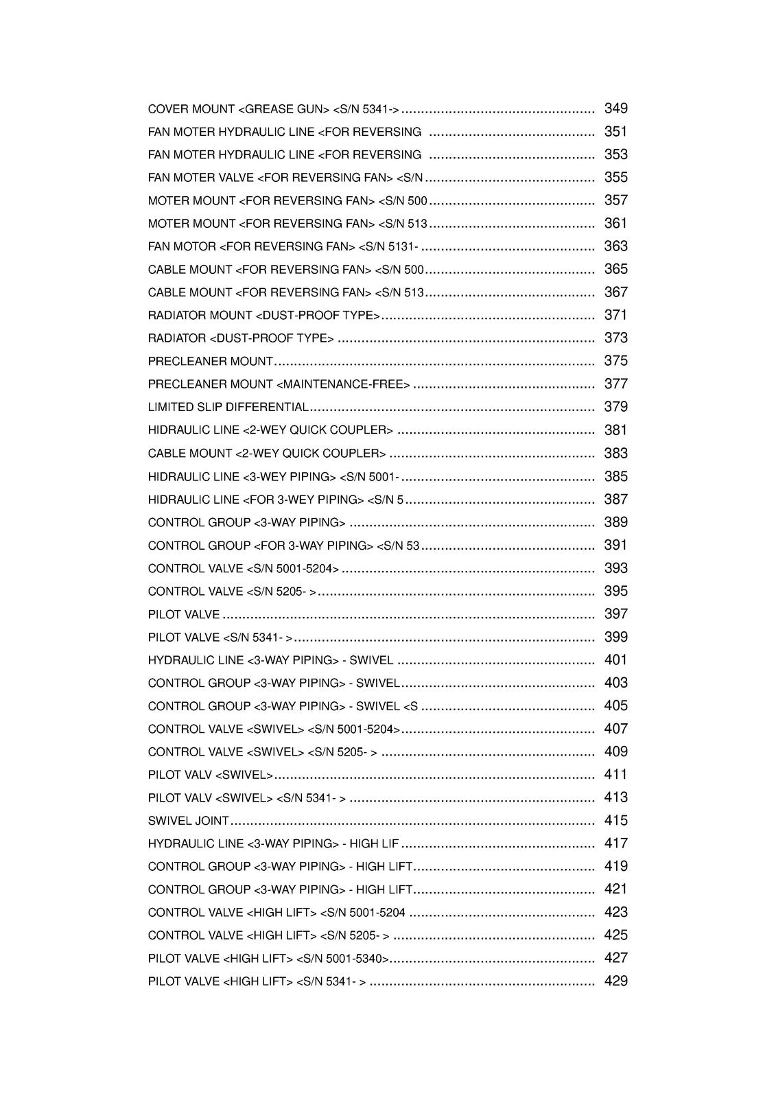 KAWASAKI 70ZV Wheel Loader Parts Manual 2006 SN 70C4-5001 Up - WIRE BOUND