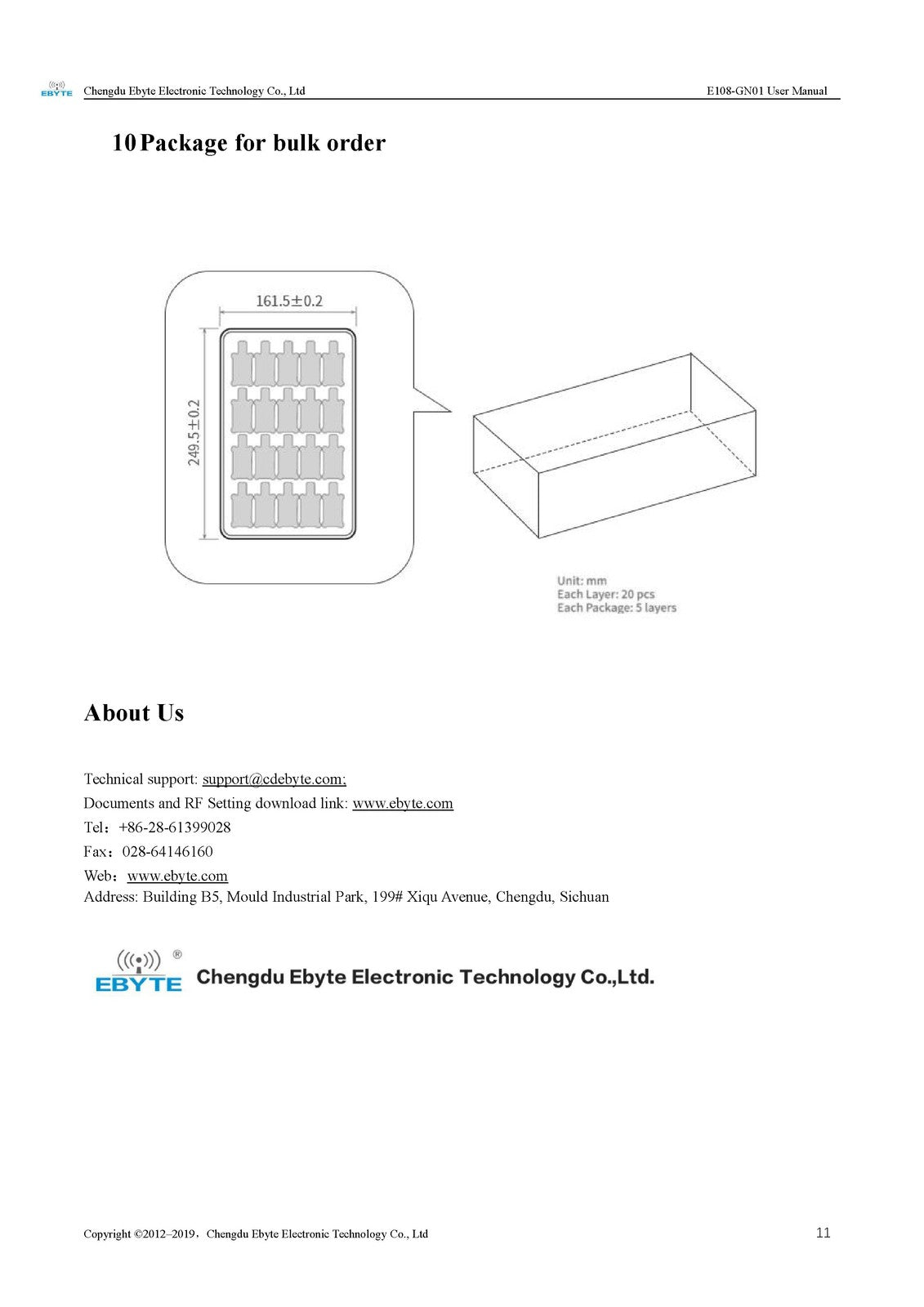EBYTE E108-GN01 GK9501 GPS Module User Manual 2020 - WIRE BOUND - TOUGH COVERS