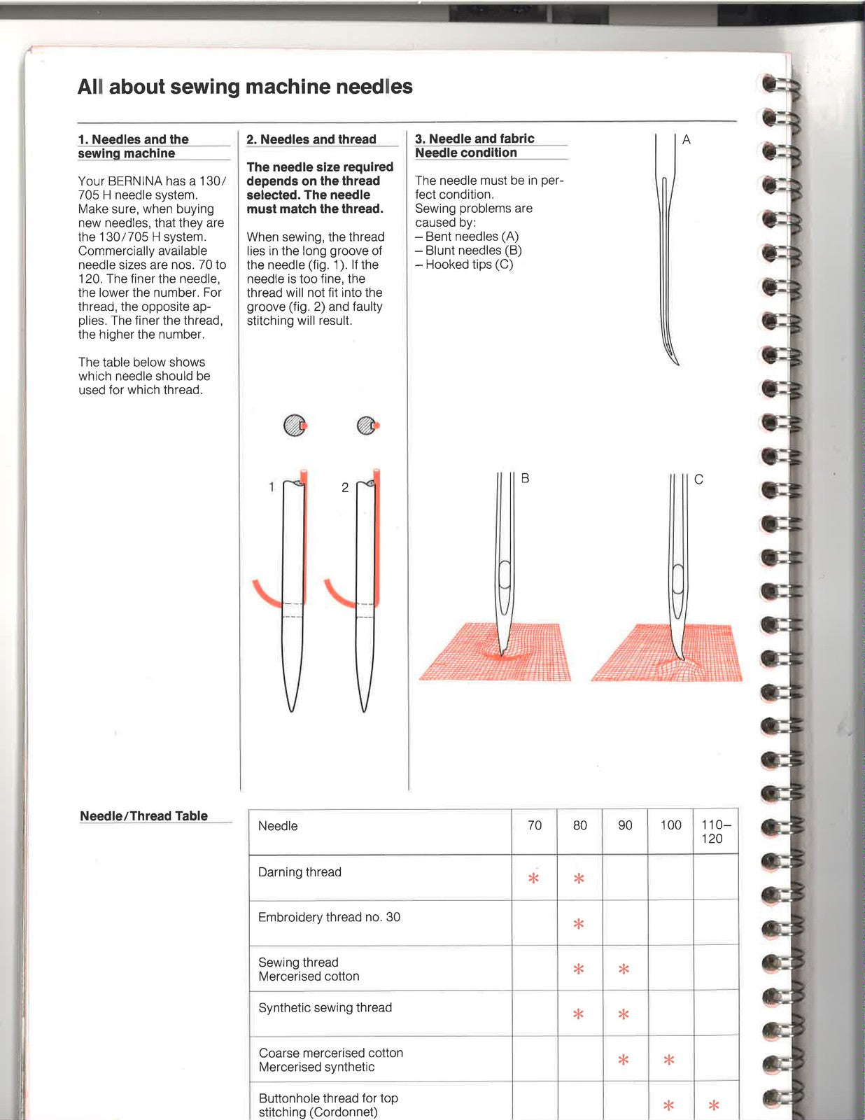 BERNINA 1080 My Bernina Guide Manual - STEEL WIRE BOUND - PROTECTIVE COVERS