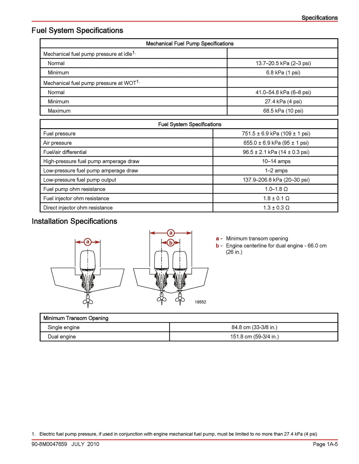 MERCURY MERCRUISER 75 90 115 125 115 Workshop Manual 2010 SN 0T801000 Up - BOUND