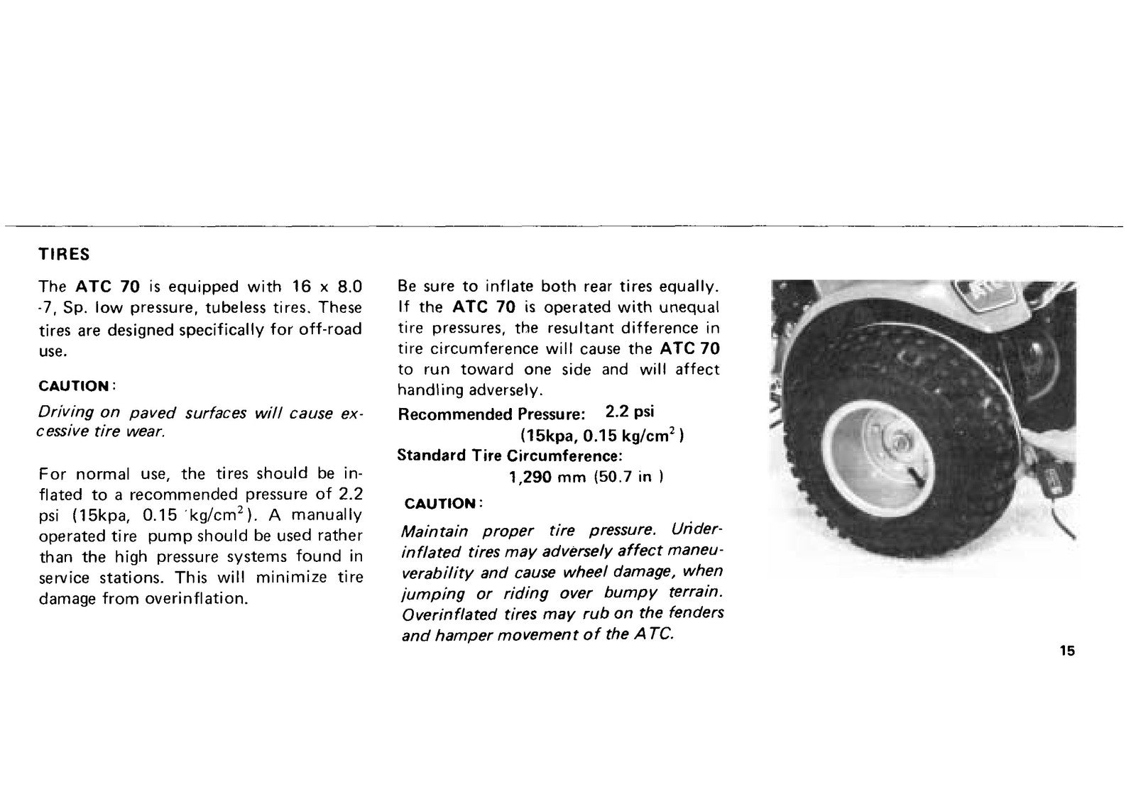 HONDA ATC70 All-Terrain Cycle Owners Manual 1982 - WIRE BOUND - TOUGH COVERS