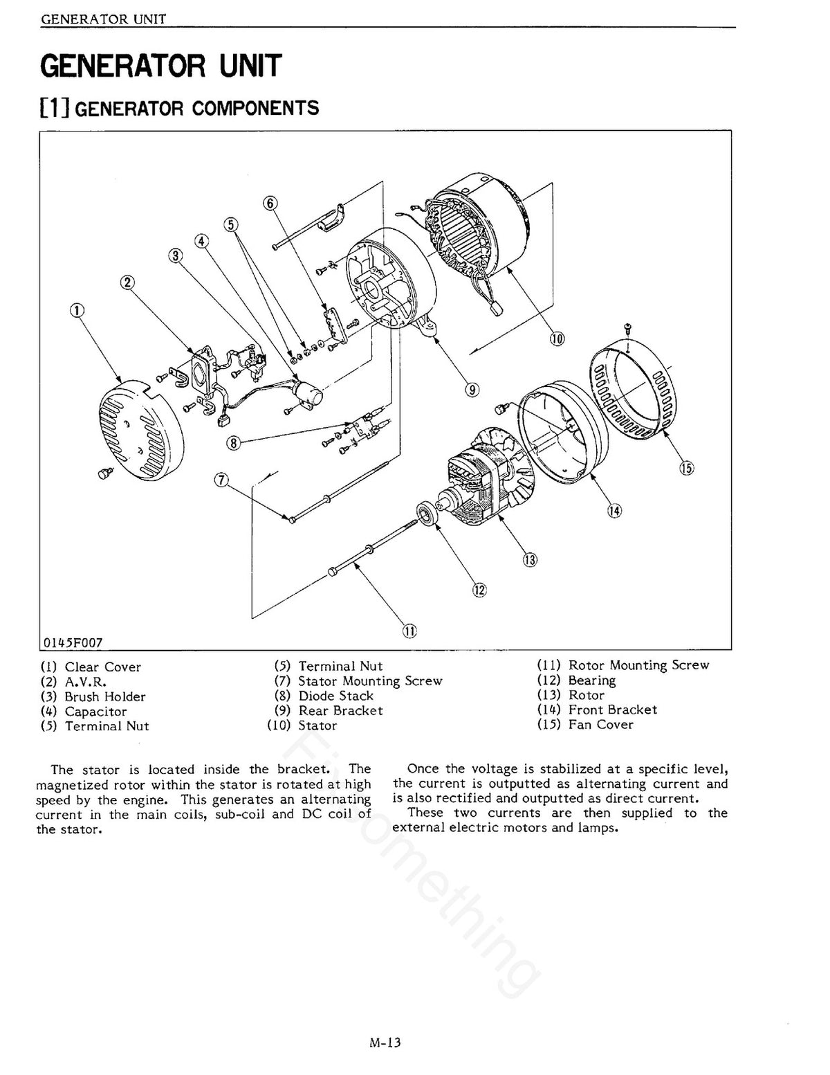 ONAN K3200 K3500 Portable Generator Service Manual 1990 - WIRE BOUND - COVERS