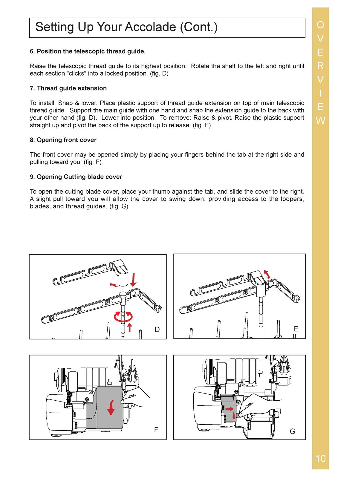 BABY LOCK Accolade BLS8 Serger Instruction Manual - WIRE BOUND - TOUGH COVERS