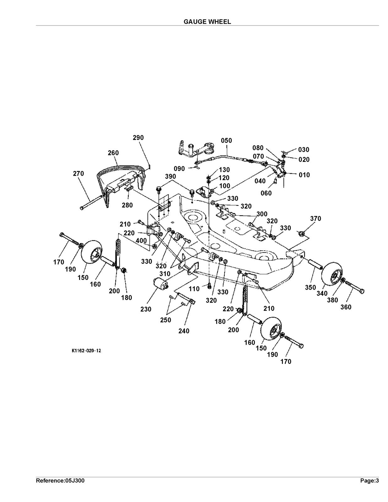 KUBOTA RCK48LTB Parts Manual - STEEL WIRE BOUND - PROTECTIVE COVERS
