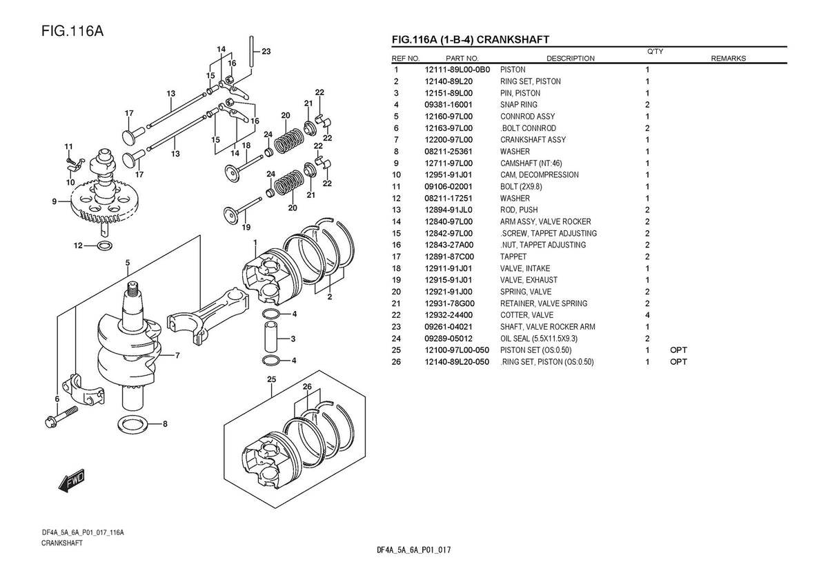SUZUKI DF4A DF5A DF6A Parts Operators Service Manual BUNDLE - WIRE BOUND