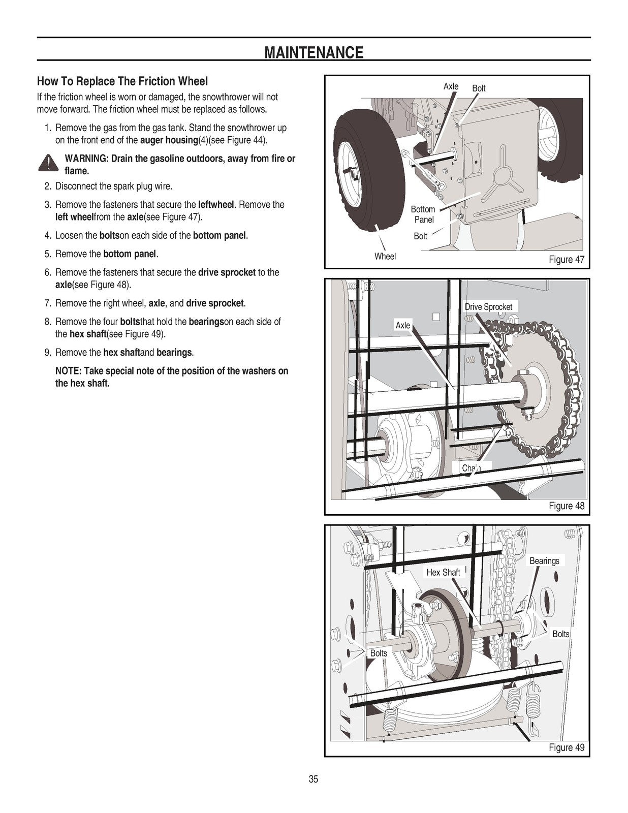 SWISHER 627851X07A Snow Thrower Owners Manual - STEEL WIRE BOUND - TOUGH COVERS