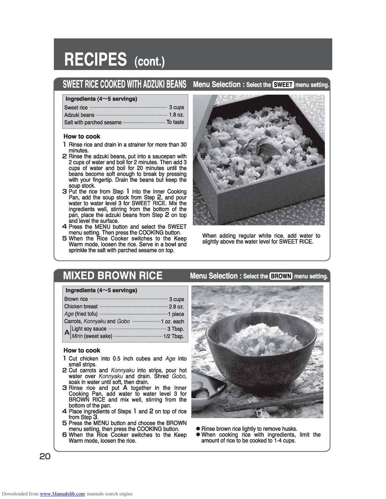 ZOJIRUSHI NS-WPC10 Micom Rice Cooker And Operating Instructions Manual - BOUND