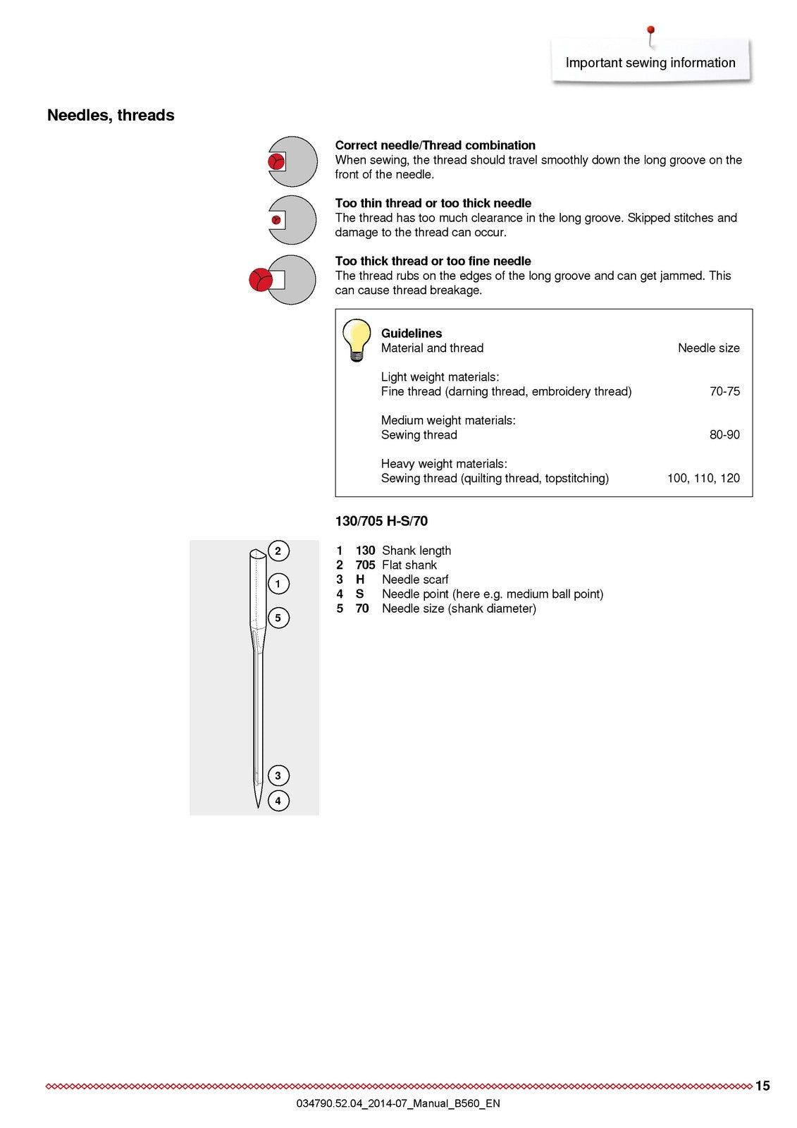 BERNINA 560 Sewing Machine User Manual - STEEL WIRE BOUND - PROTECTIVE COVERS