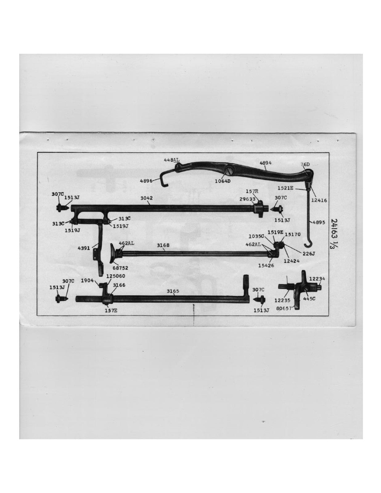 SINGER 16-188 Sewing Machine Parts List Manual 1958 - WIRE BOUND - TOUGH COVERS