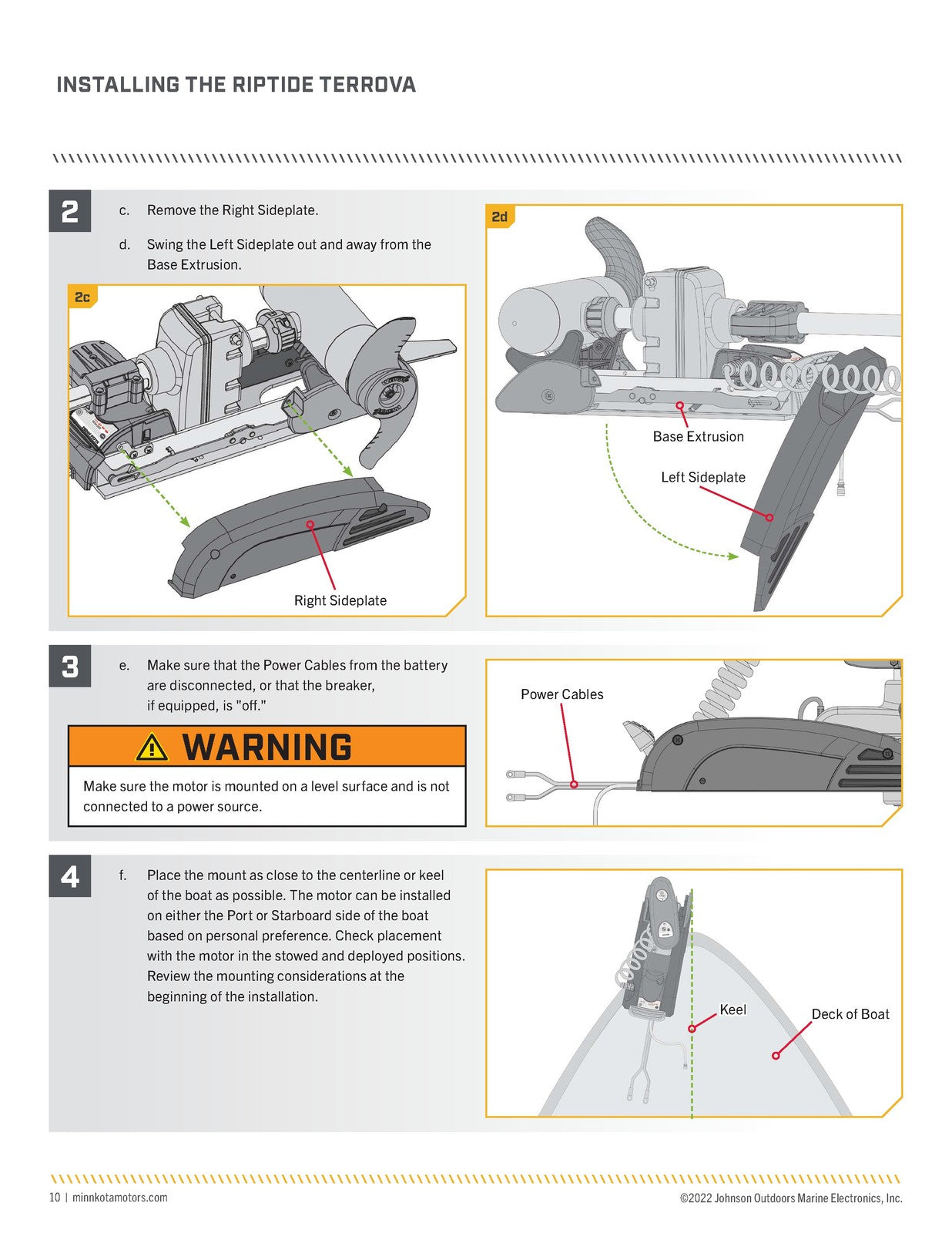 MINN KOTA Riptide Terrova Trolling Motor Owners Manual 2022 - WIRE BOUND