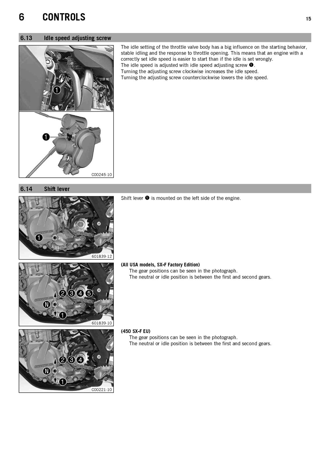 KTM 450 SX-F 450 XC-F Owners Manual 2013 - STEEL WIRE BOUND - PROTECTIVE COVERS