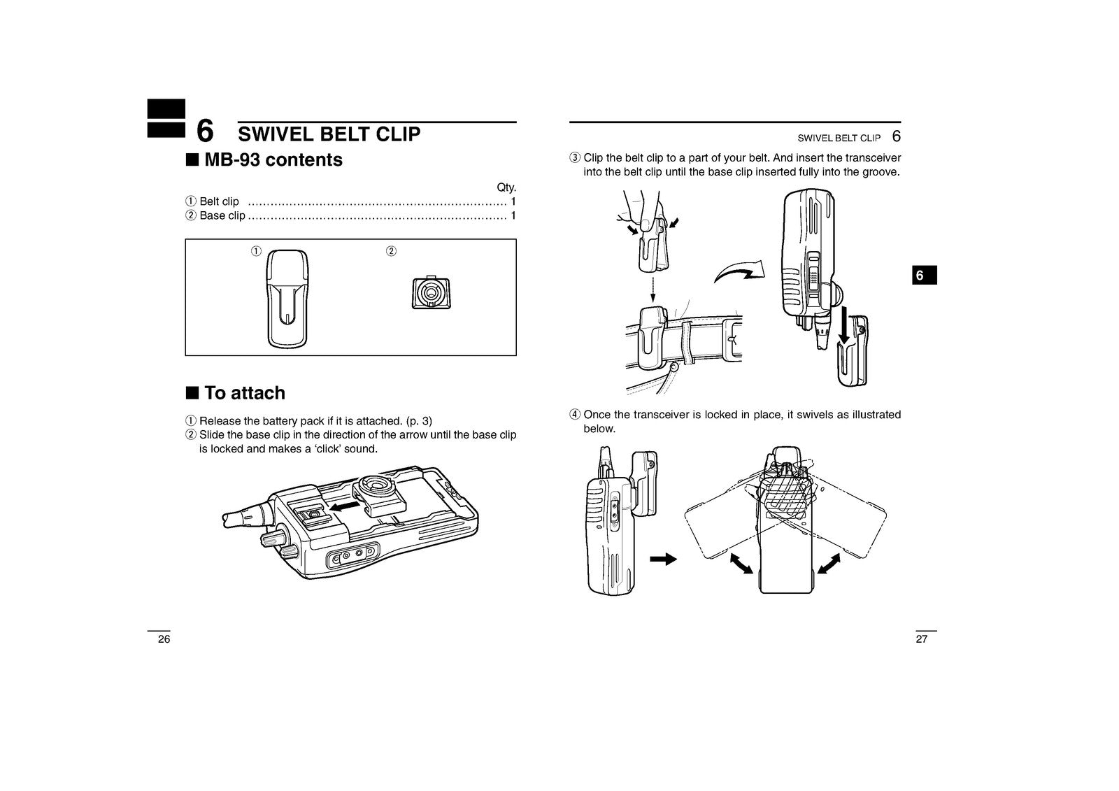 ICOM IC-F14 IC-F24 VHF UHF Transceiver Instruction Manual - WIRE BOUND - COVERS