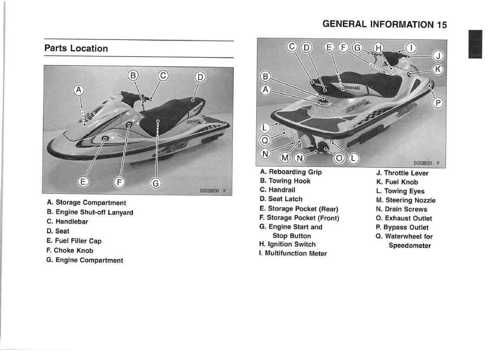 KAWASAKI Jet Ski 1200 STX-R Watercraft Owners Manual - WIRE BOUND - TOUGH COVERS