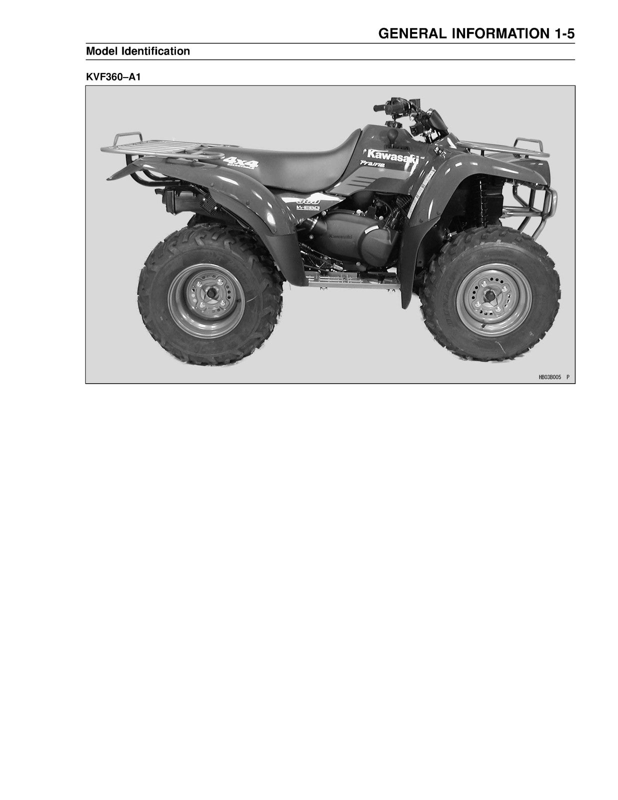 KAWASAKI Prairie 360 KVF 360 All Terrain Vehicle Service Manual 2002 - BOUND