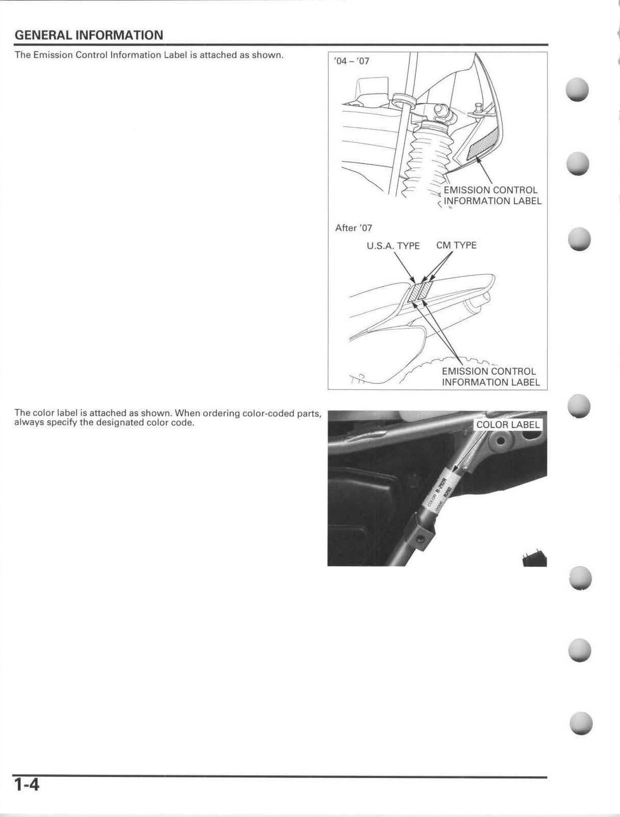 HONDA CRF80F CRF100F Motorcycle Service Manual 2004-2013 - WIRE BOUND - COVERS
