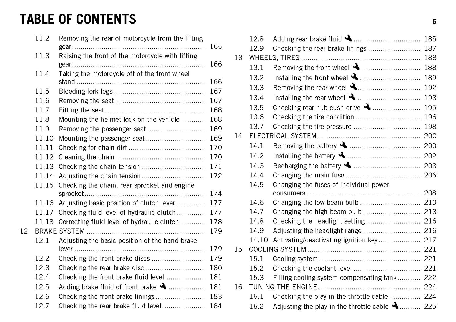 KTM 1190 RC8 R USA Owners Manual 2014 - STEEL WIRE BOUND - PROTECTIVE COVERS