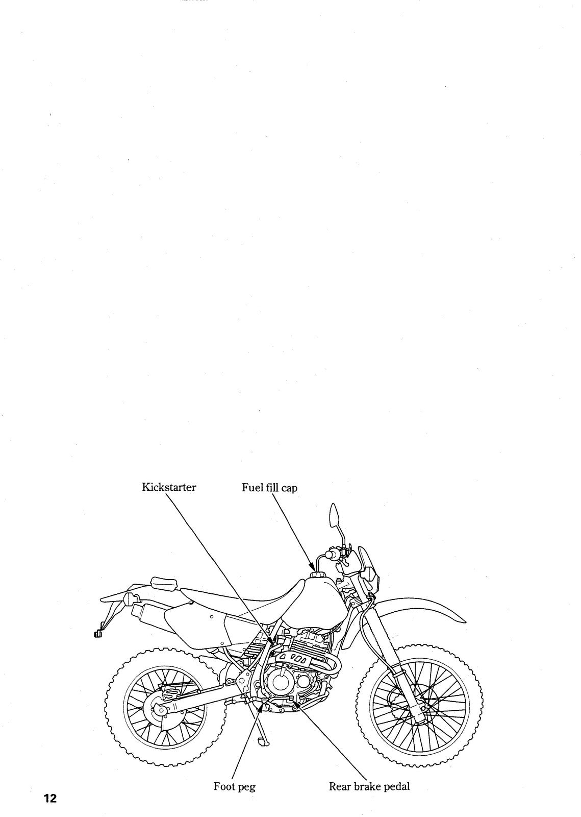 HONDA XR400R Owners Manual 2001 - STEEL WIRE BOUND - PROTECTIVE COVERS
