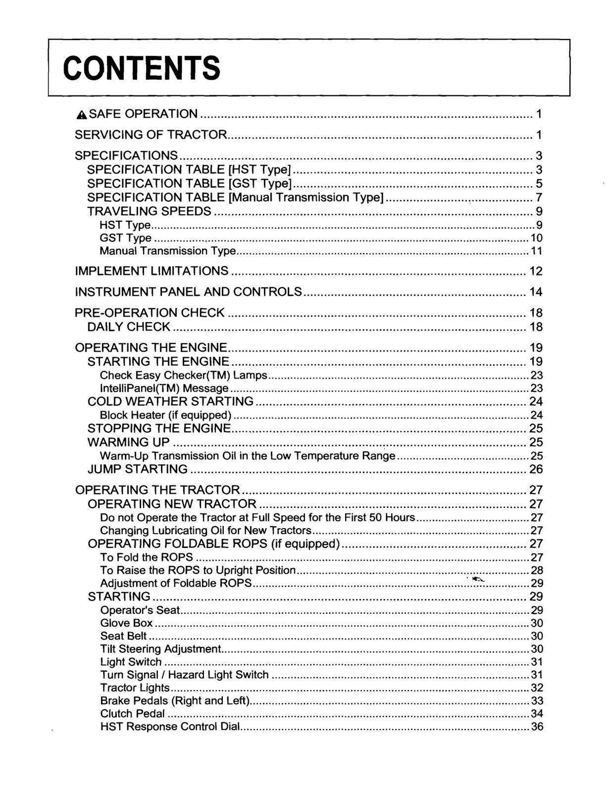 KUBOTA L3240-L5740 ROPS CAB Operators Manual BUNDLE - WIRE BOUND - TOUGH COVERS