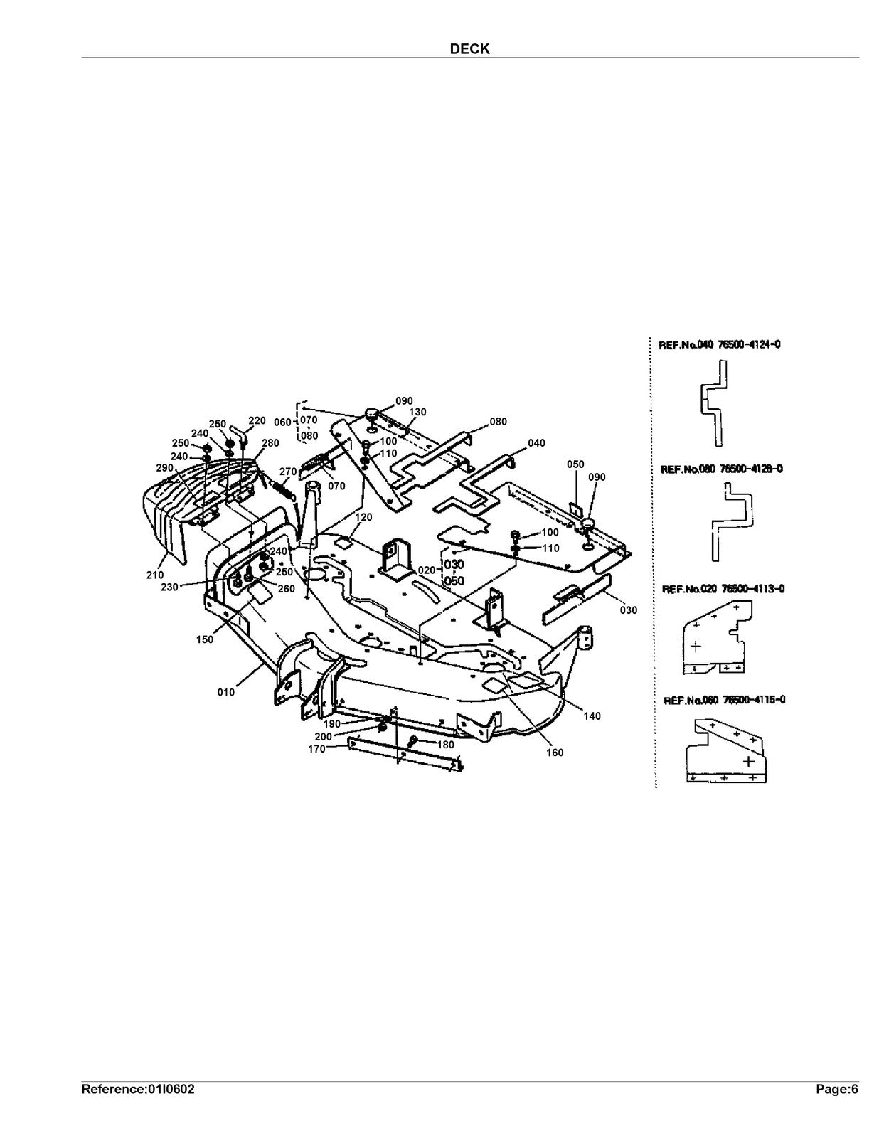KUBOTA RC48-G Parts Manual - STEEL WIRE BOUND - PROTECTIVE COVERS