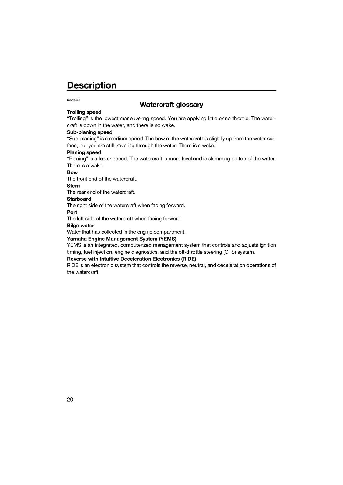YAMAHA 2015 WaveRunner VXS VXR Owners Operators Manual - WIRE BOUND - COVERS