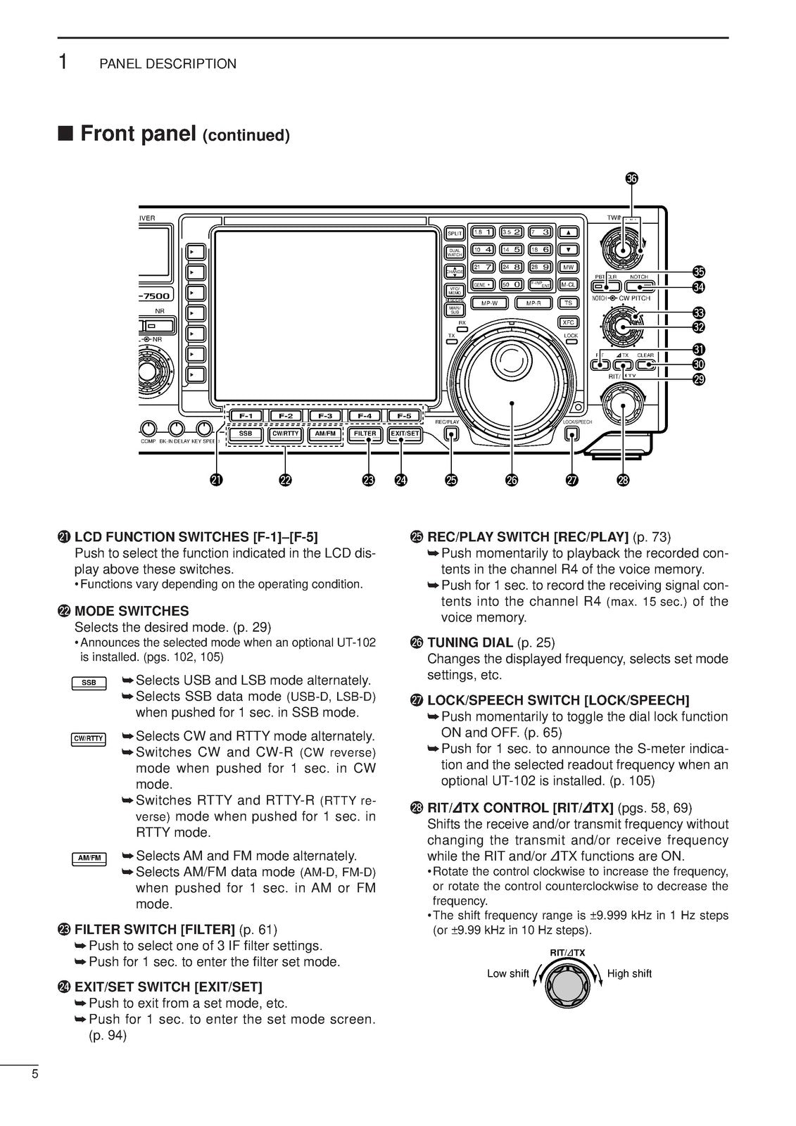 ICOM IC-756PROIII HF 50MHz Transceiver Instruction Manual - WIRE BOUND - COVERS