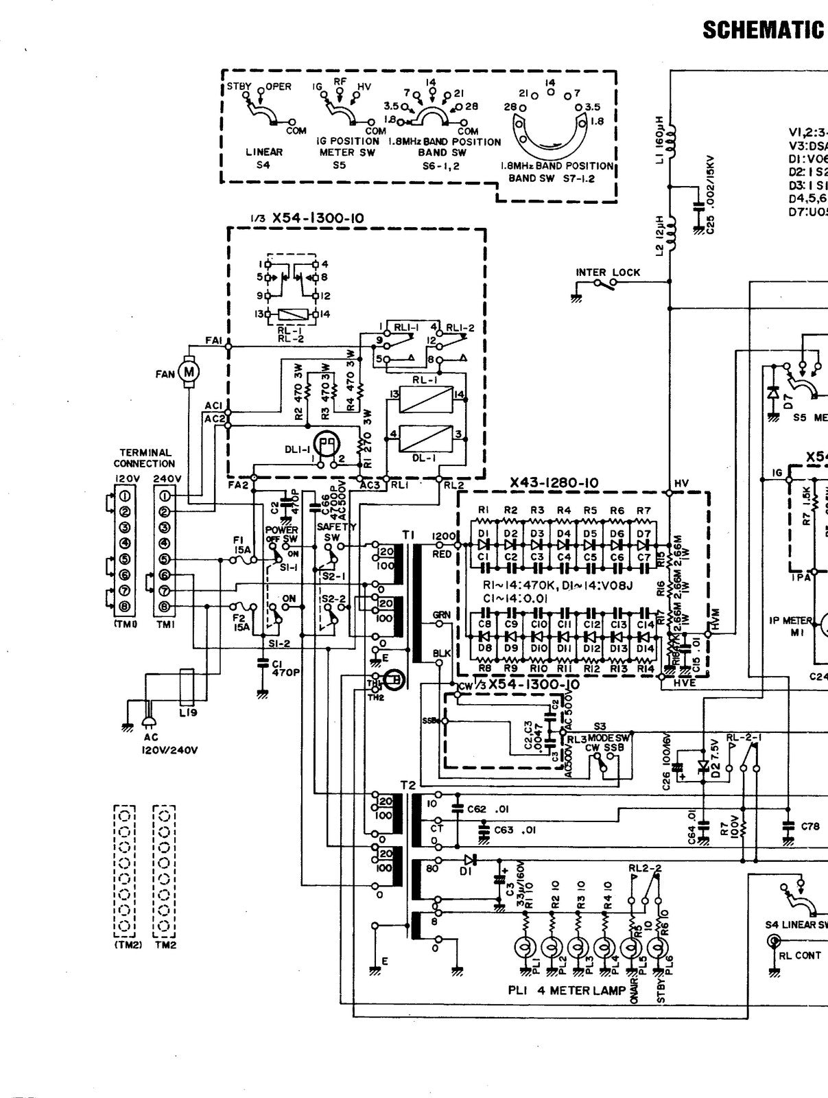 KENWOOD TL-922 HF Linear Amplifier Service Manual - WIRE BOUND - TOUGH COVERS
