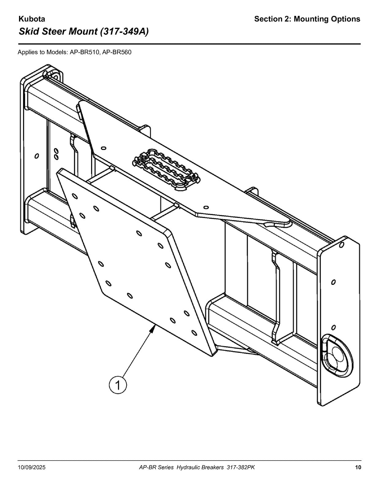 LAND PRIDE BR Series Breakers Parts Manual 2025 - WIRE BOUND - TOUGH COVERS
