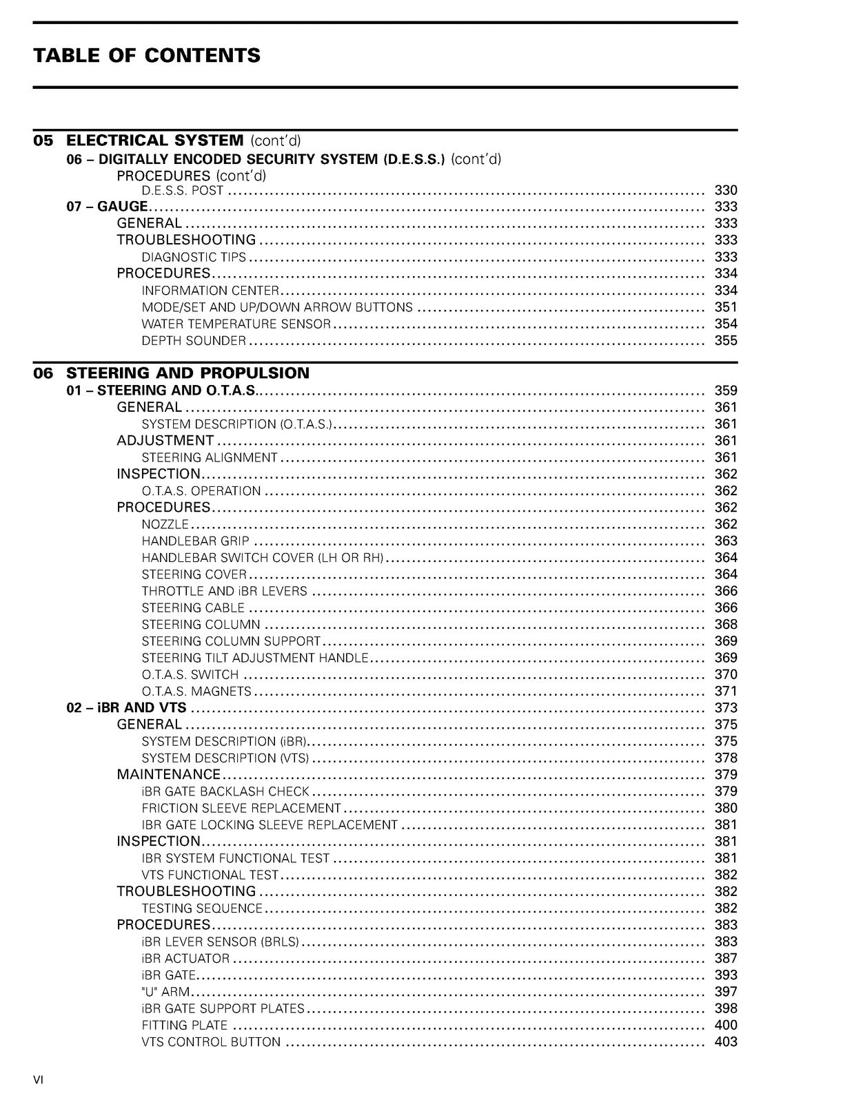 SEA-DOO RXT iS 255 GTX Limited 2009 Shop Manual - BOUND - COVERS - XL FOLDOUTS