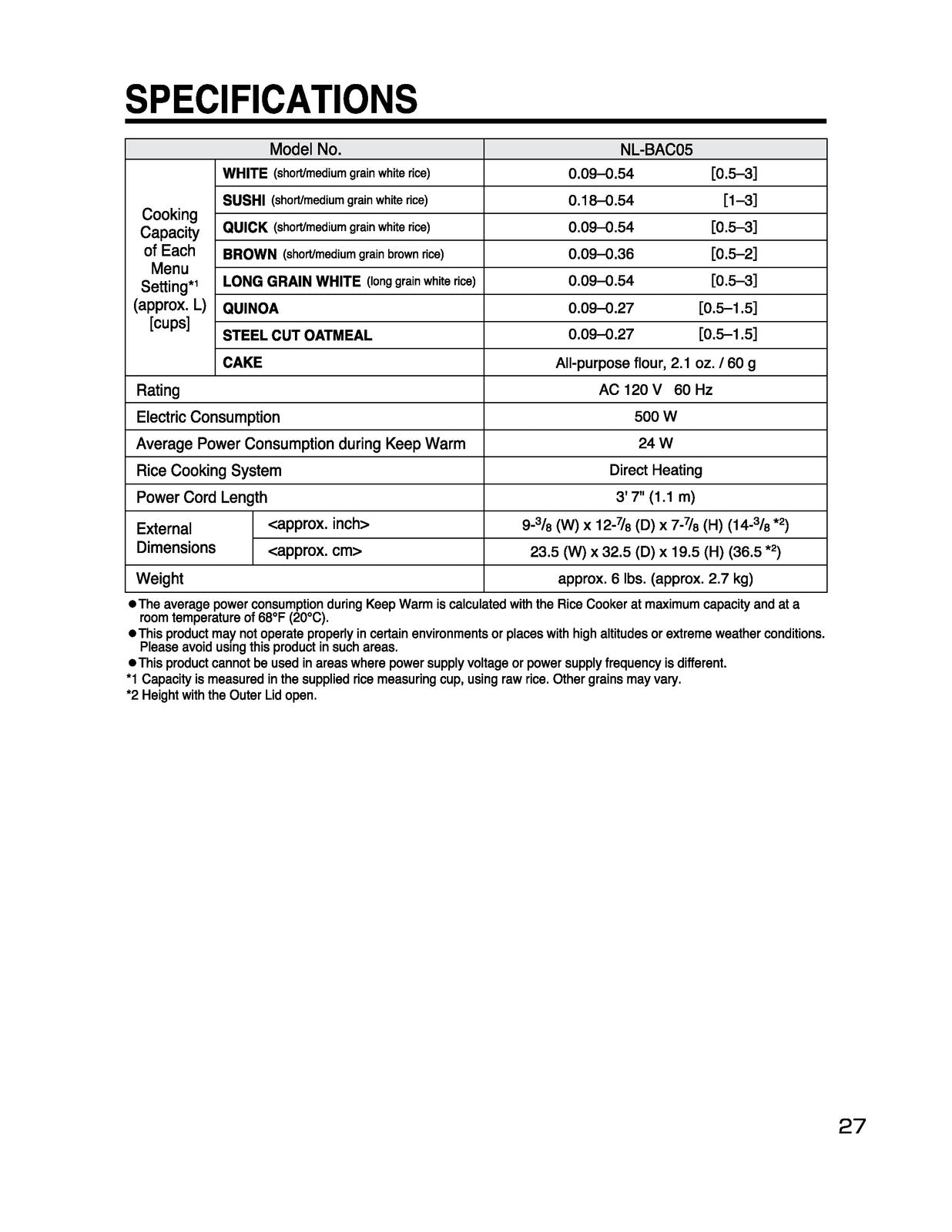 ZOJIRUSHI NL-BAC05 Micom Rice Cooker  Warmer Operating Instructions Manual
