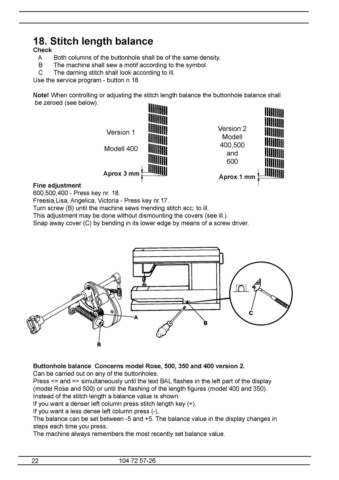 HUSQVARNA VIKING 600 500 400 350 Sewing Machine Service Manual 2003 - WIRE BOUND