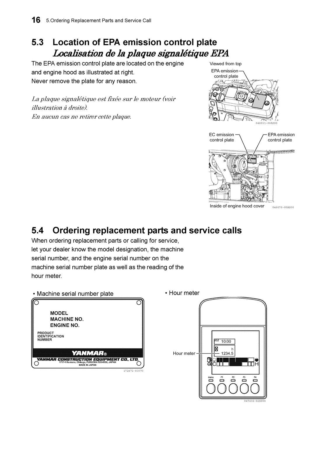 YANMAR ViO30-6B ViO35-6B Excavator Operation  Maintenance Manual - WIRE BOUND