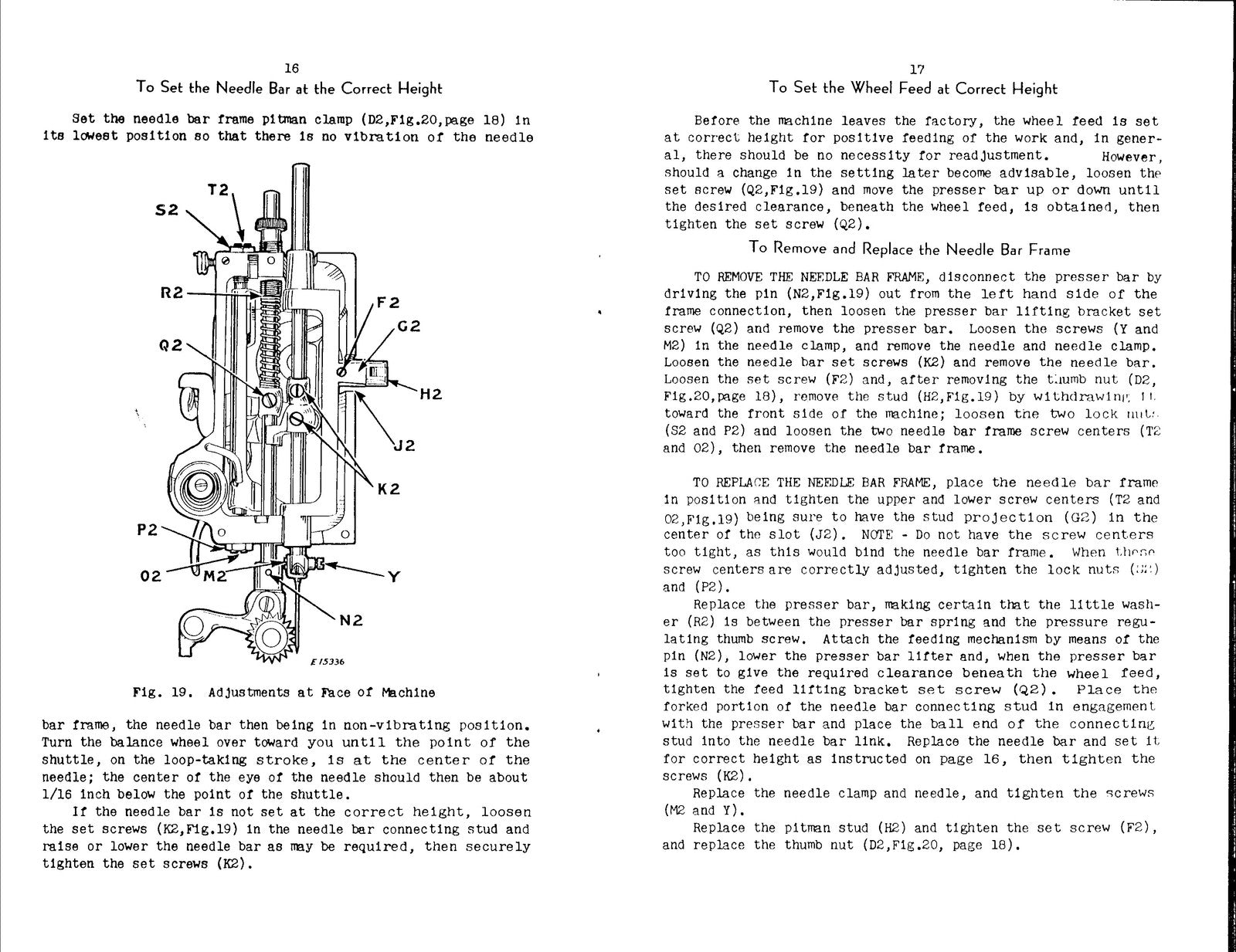 SINGER 32-64 Industrial Sewing Machine Instructions Manual - WIRE BOUND - COVERS