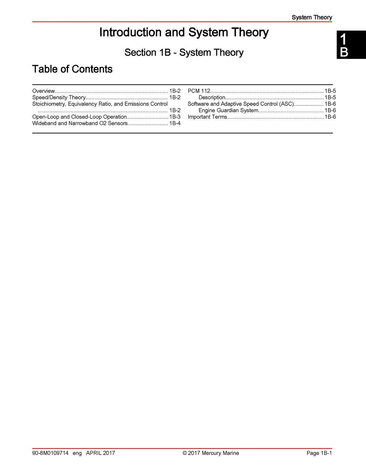 MERCURY MERCRUISER PCM 112 Diagnostic Manual - STEEL WIRE BOUND - TOUGH COVERS