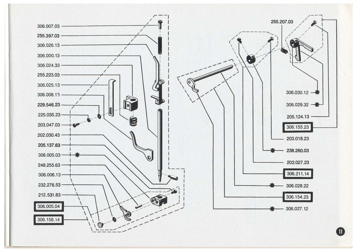 BERNINA 807 808 809 810 817 Operators & Parts Manual BUNDLE - WIRE BOUND
