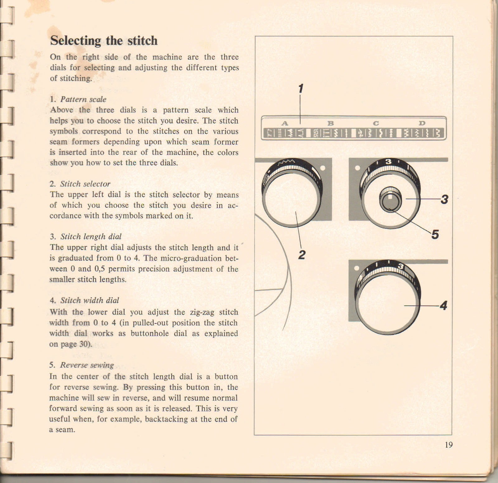 HUSQVARNA 6030 Sewing Machine Operating Manual - STEEL WIRE BOUND - TOUGH COVERS