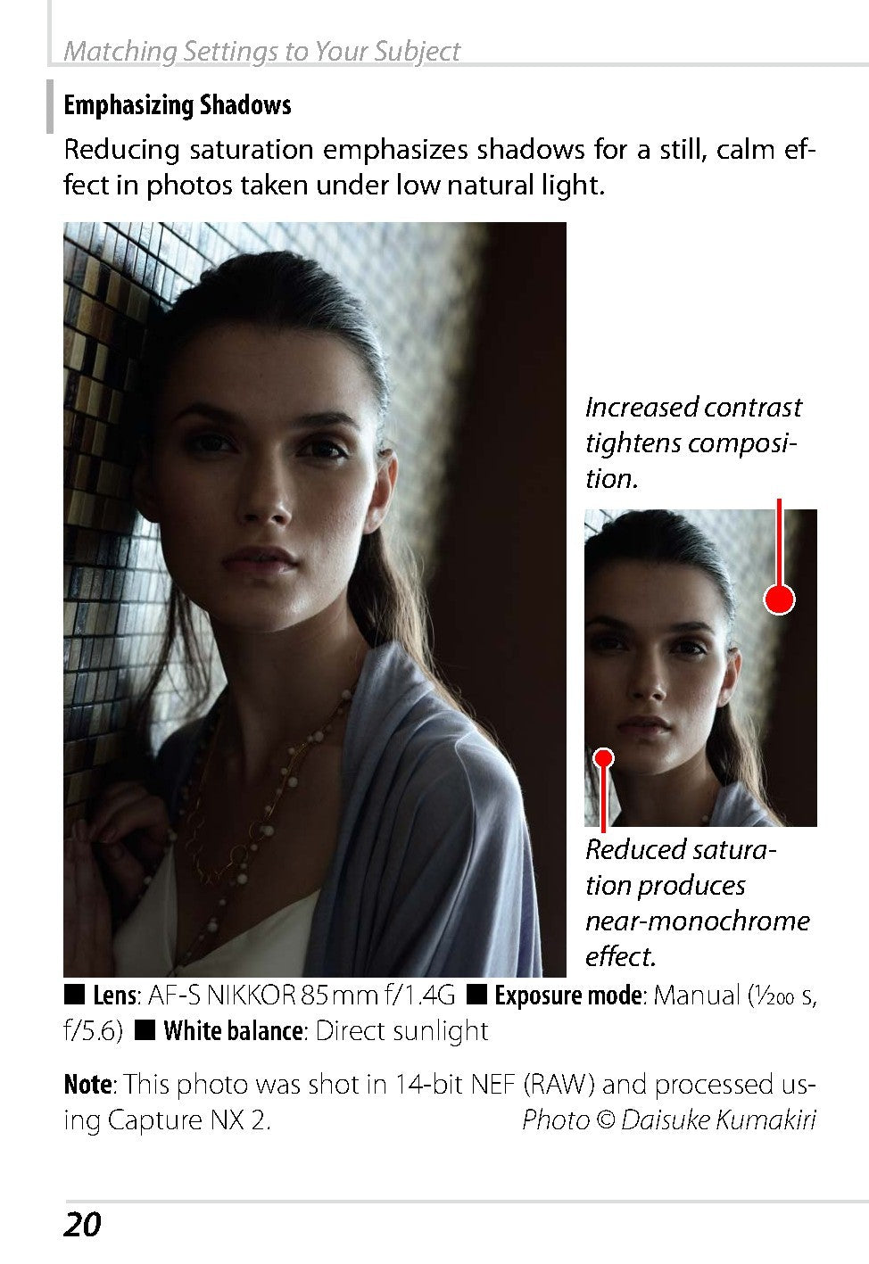 NIKON D800 D800E Picture Control Technical Guide - WIRE BOUND - TOUGH COVERS
