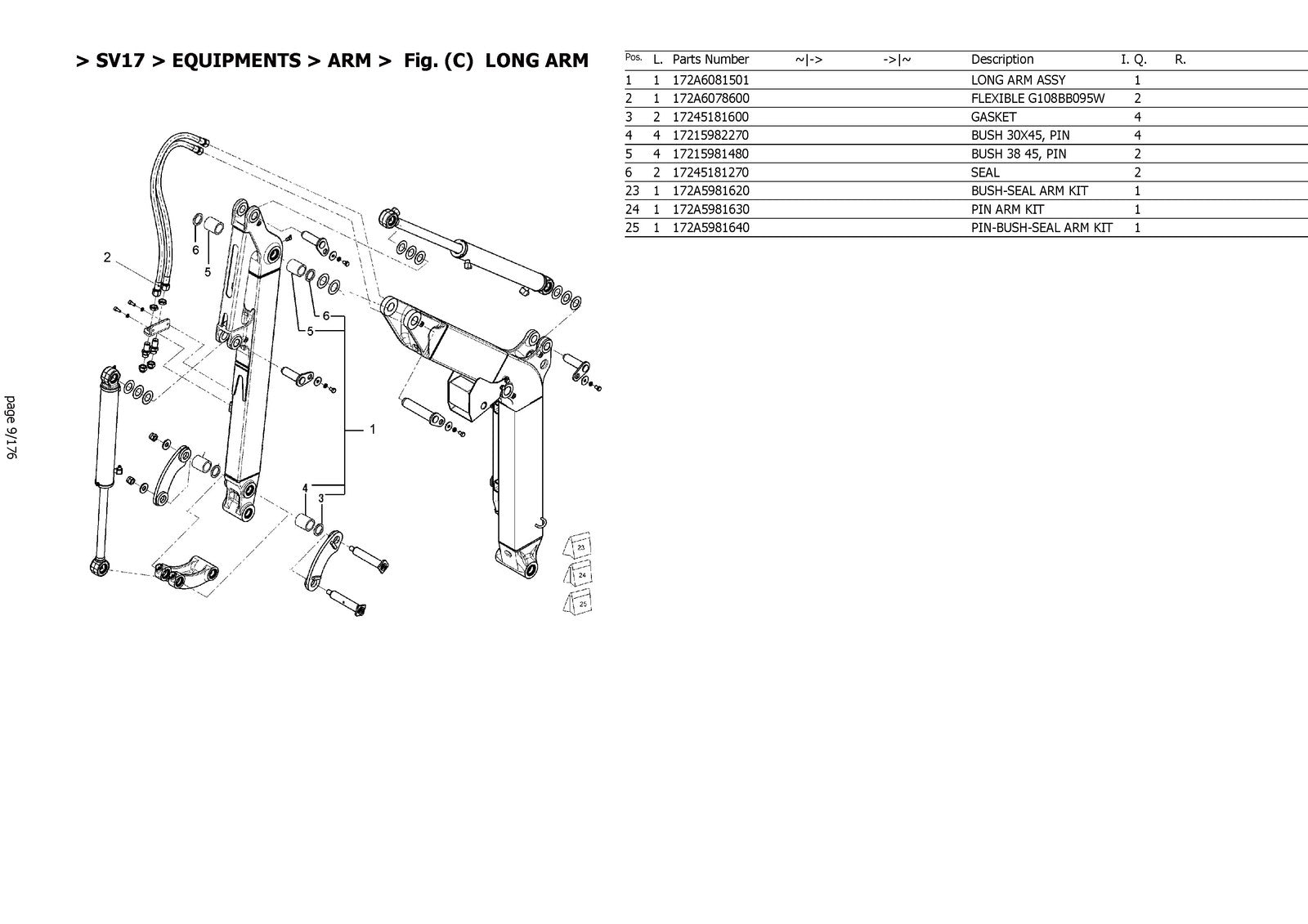 YANMAR SV17 Crawler Excavator Parts Catalog Manual - WIRE BOUND - TOUGH COVERS