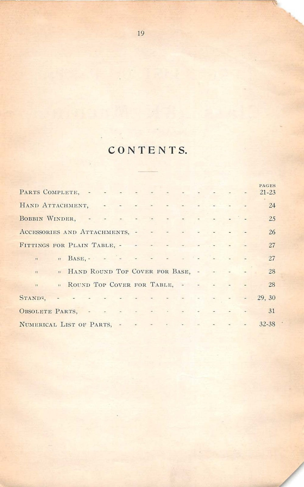 SINGER Class 48K Illustrated Parts List Manual 1908 - WIRE BOUND - TOUGH COVERS