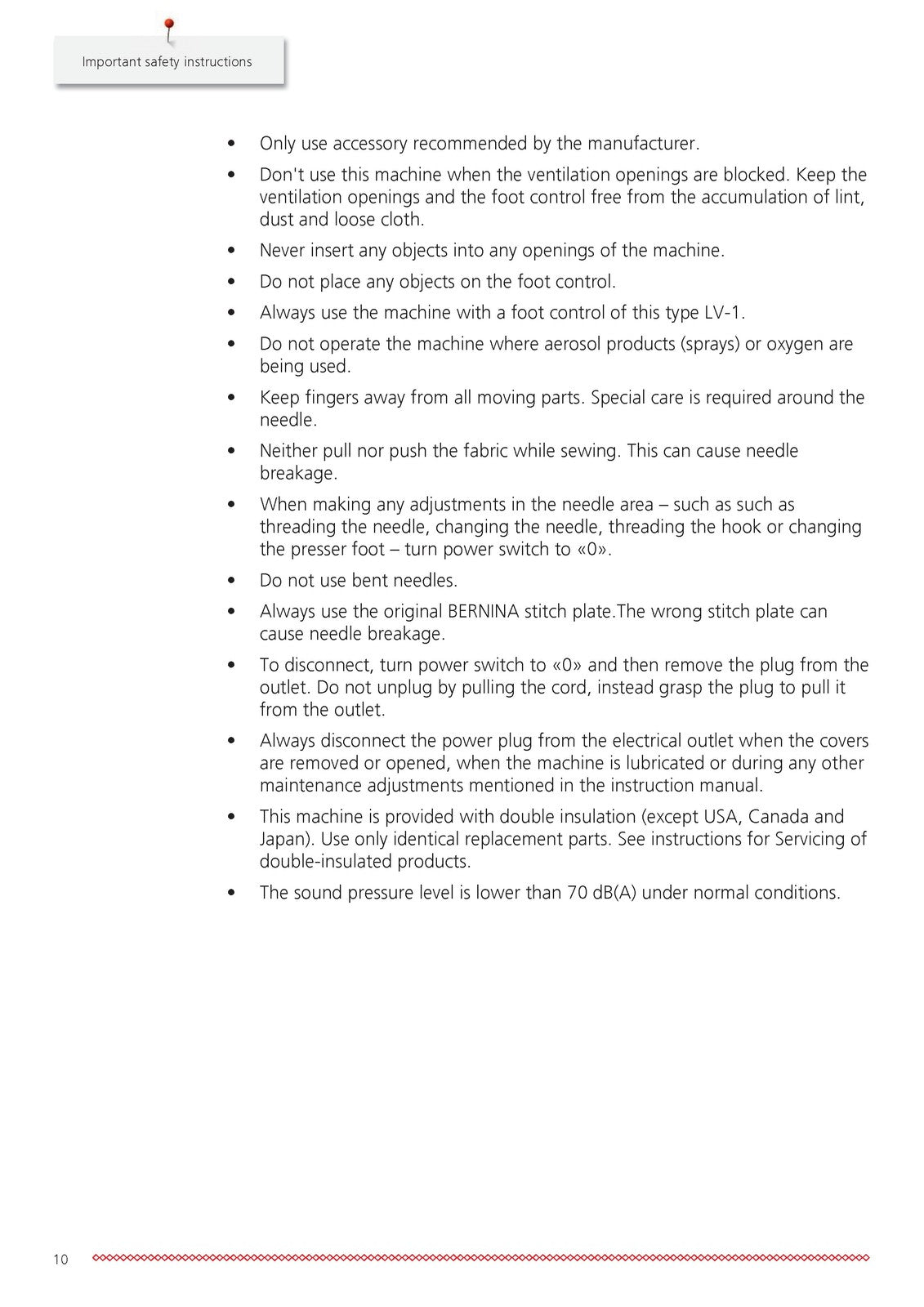 Bernina 590 Sewing Machine Instruction Manual - STEEL WIRE BOUND - TOUGH COVERS