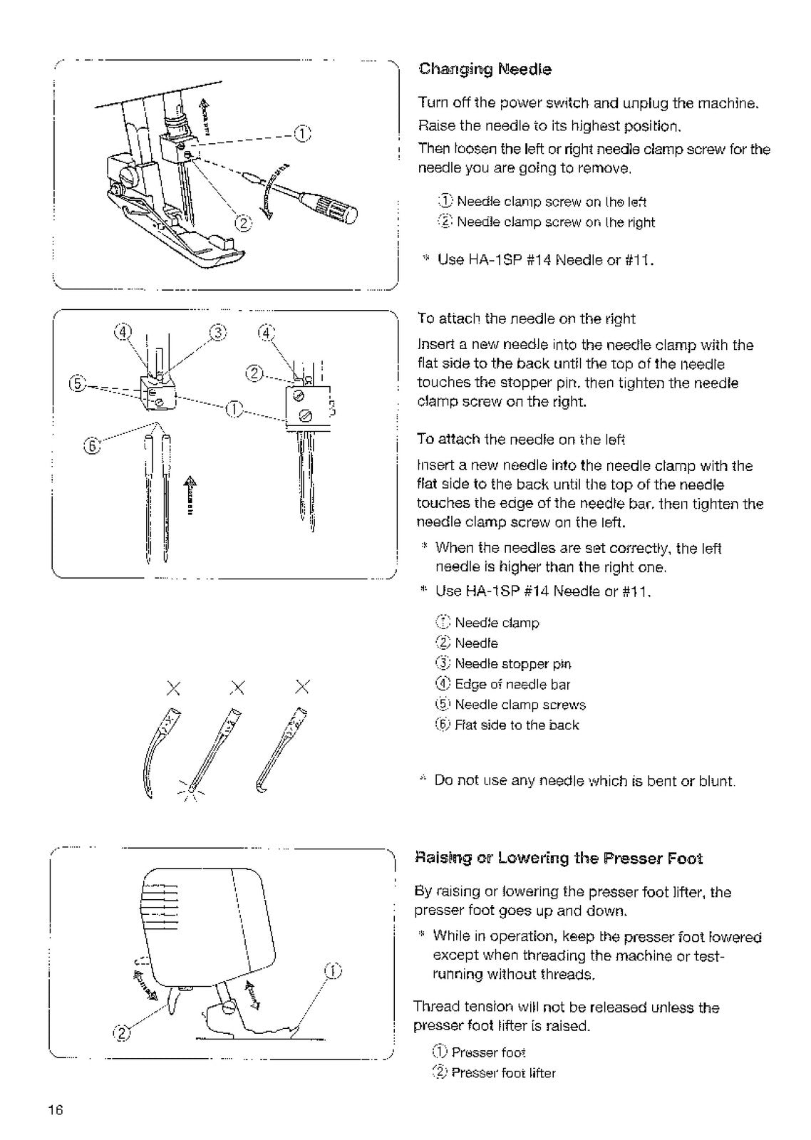 ALFA 8704 Sewing Machine Instruction Book Manual - WIRE BOUND - TOUGH COVERS