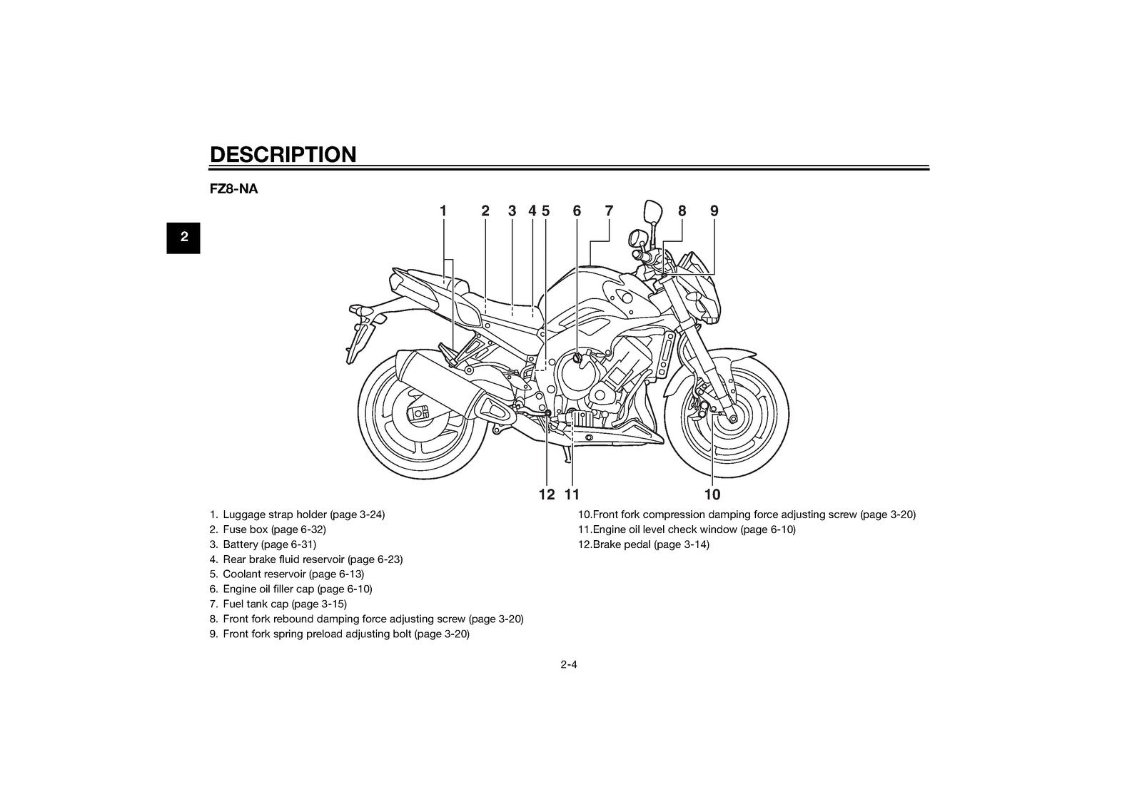 YAMAHA FZ8-N FZ8-NA Motorcycle Owners Manual 2014 - WIRE BOUND - TOUGH COVERS