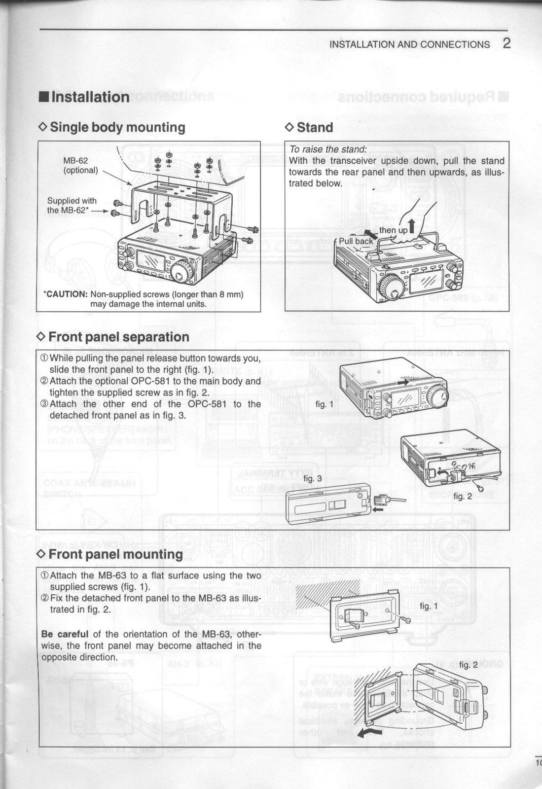 ICOM IC-706MKII Transceiver User Manual - STEEL WIRE BOUND - PROTECTIVE COVERS